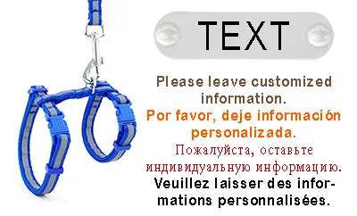 Simple Puurrsonalized Reflective Cat Harness w/ Leash