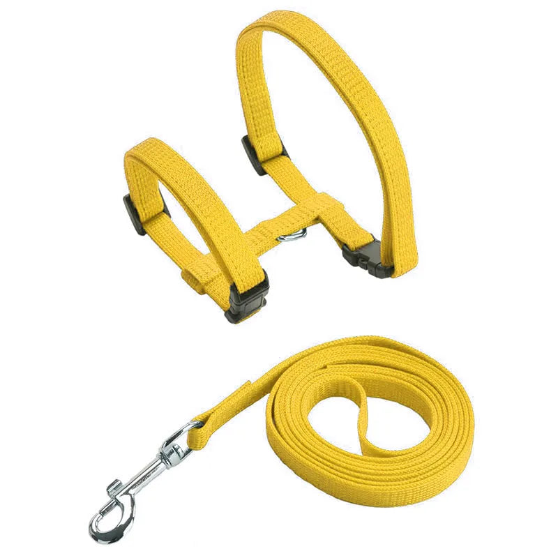 Simple Cat Harness w/ Matching Leash Set