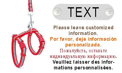 Simple Puurrsonalized Reflective Cat Harness w/ Leash