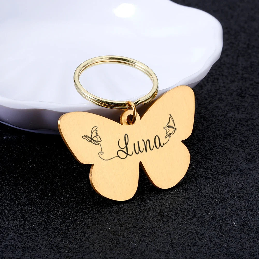 Radiant Butterfly Cat ID Tag