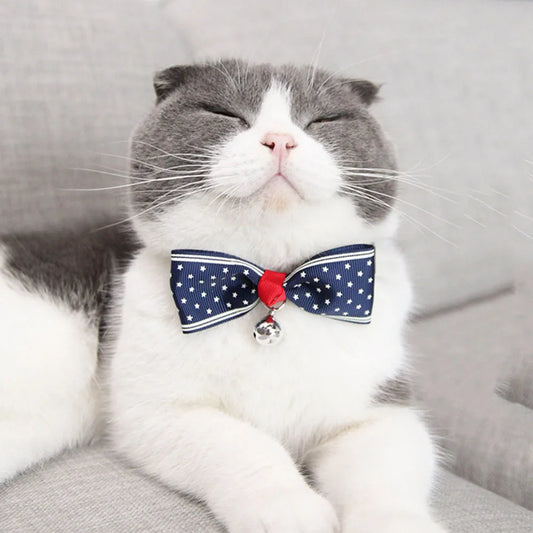 Christmas Themed Bowtie Breakaway Cat Collars
