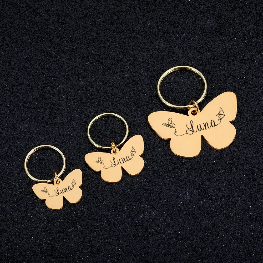 Radiant Butterfly Cat ID Tag