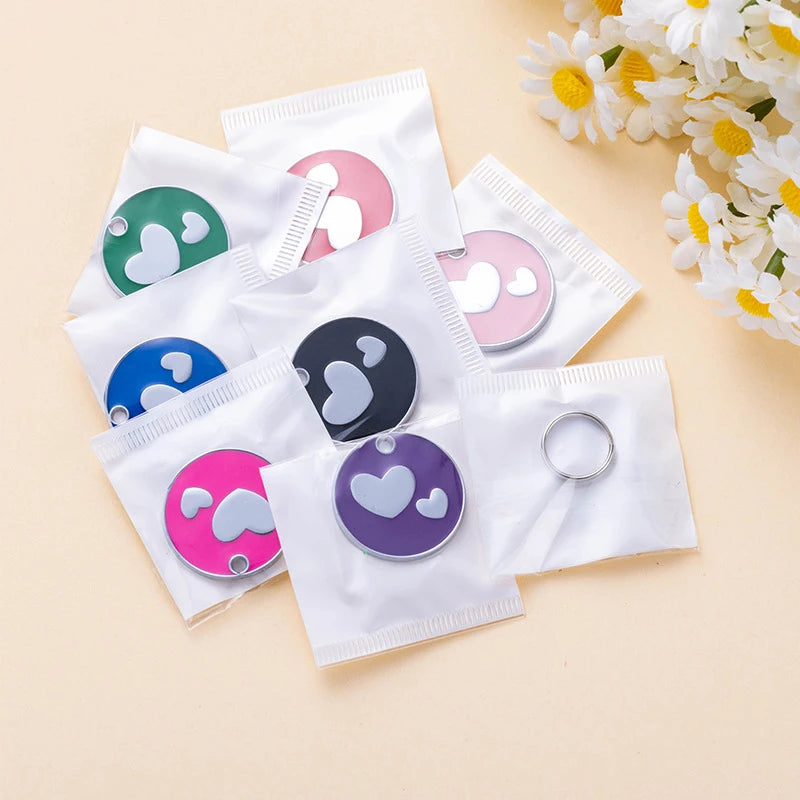 Two Hearts Cat ID Tag