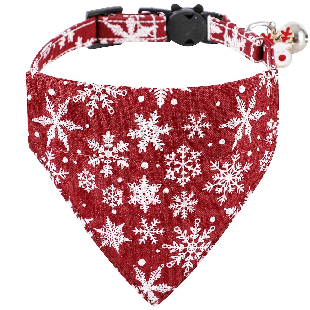 Tis the Season Christmas Cat Collar w/ Detachable Bowtie