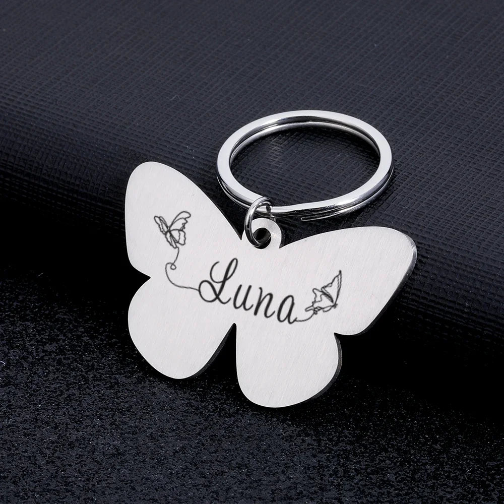Radiant Butterfly Cat ID Tag