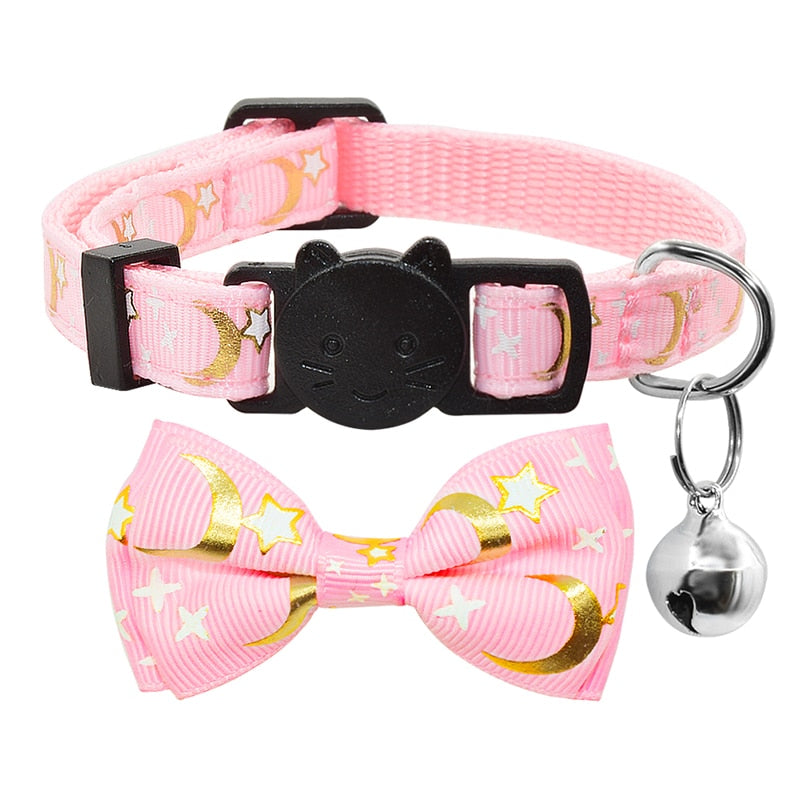Celestial Bow Tie Cat Collar