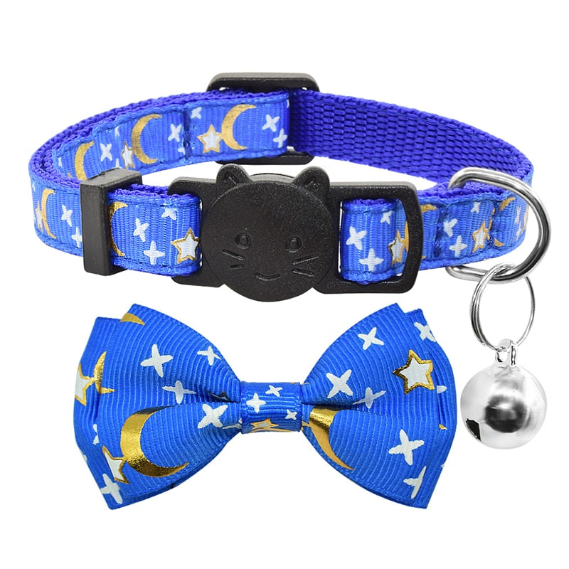 Celestial Bow Tie Cat Collar